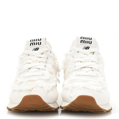 Miu Miu X NEW BALANCE Denim 574 Sneakers 37 White 3 of 10