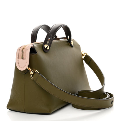 Fendi Vitello Dolce 4 Color Medium By The Way Boston Bag Avocado Plaster White Ice 3 of 11