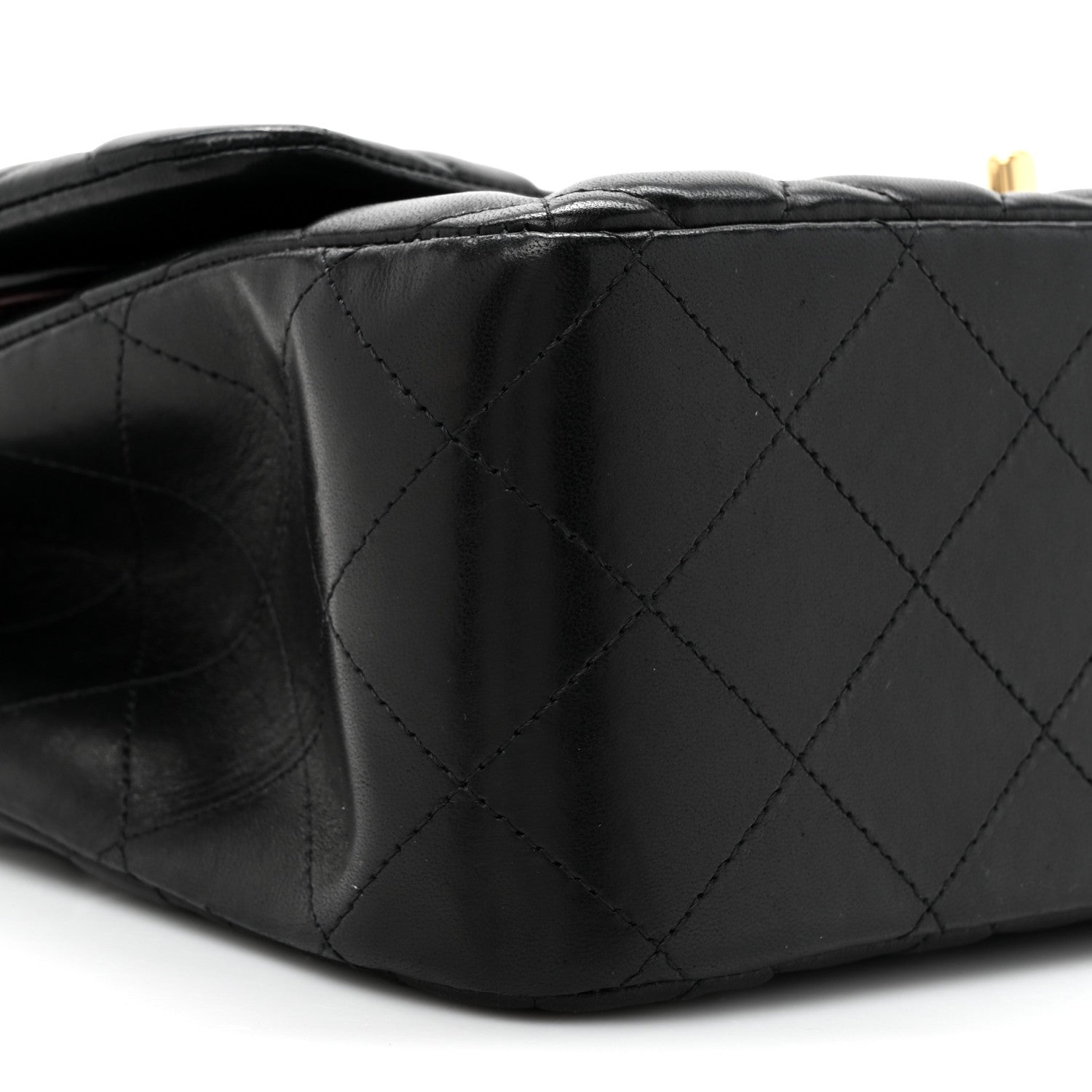 Chanel Lambskin Quilted Jumbo Double Flap Black 10 of 12