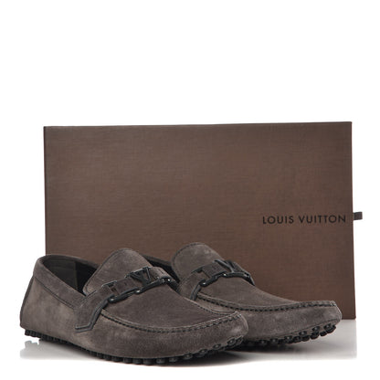 Louis Vuitton Men's Suede Hockenheim Loafers 8.5 Grey 12 of 12