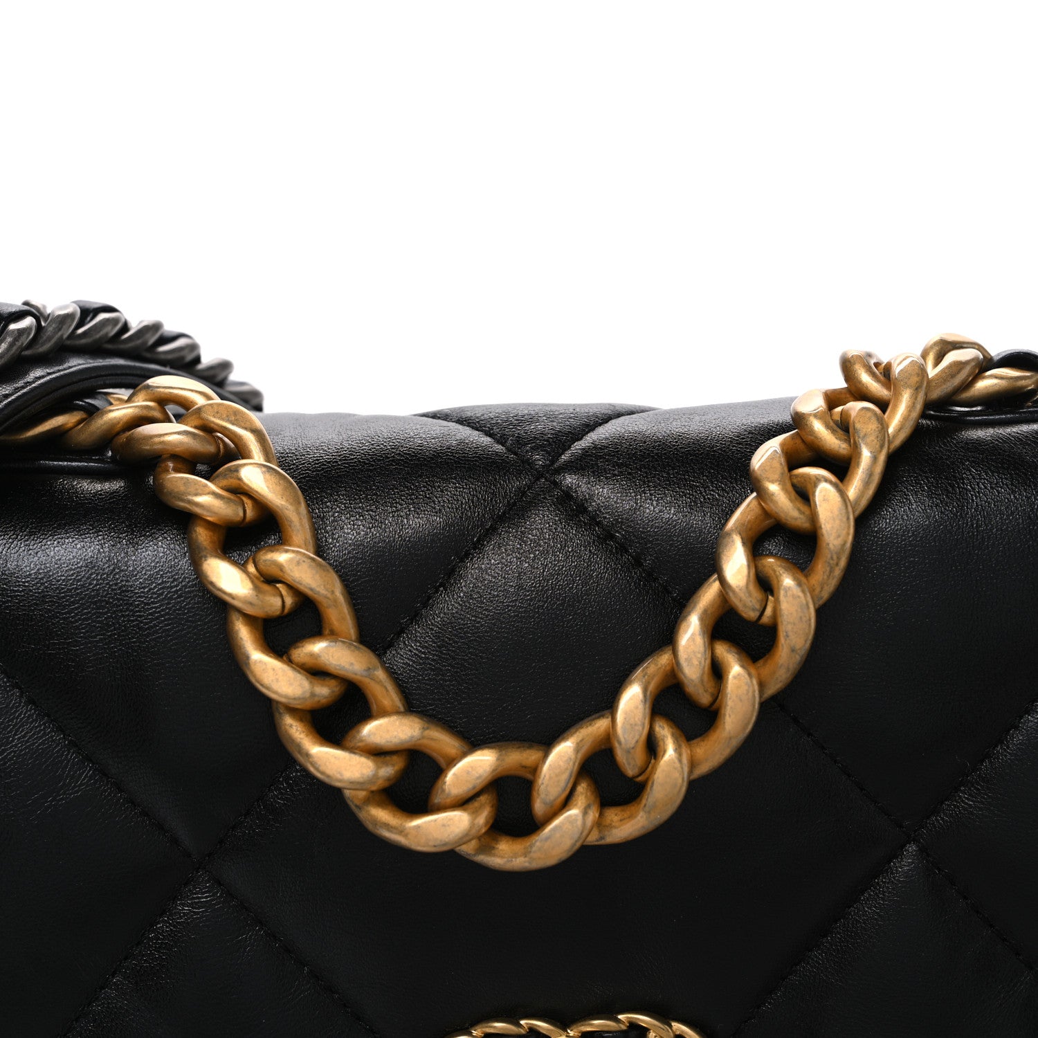 Chanel Lambskin Quilted Medium Chanel 19 Flap Black 8 of 10