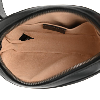 Gucci Calfskin Matelasse GG Marmont Belt Bag 85 34 Black 5 of 10