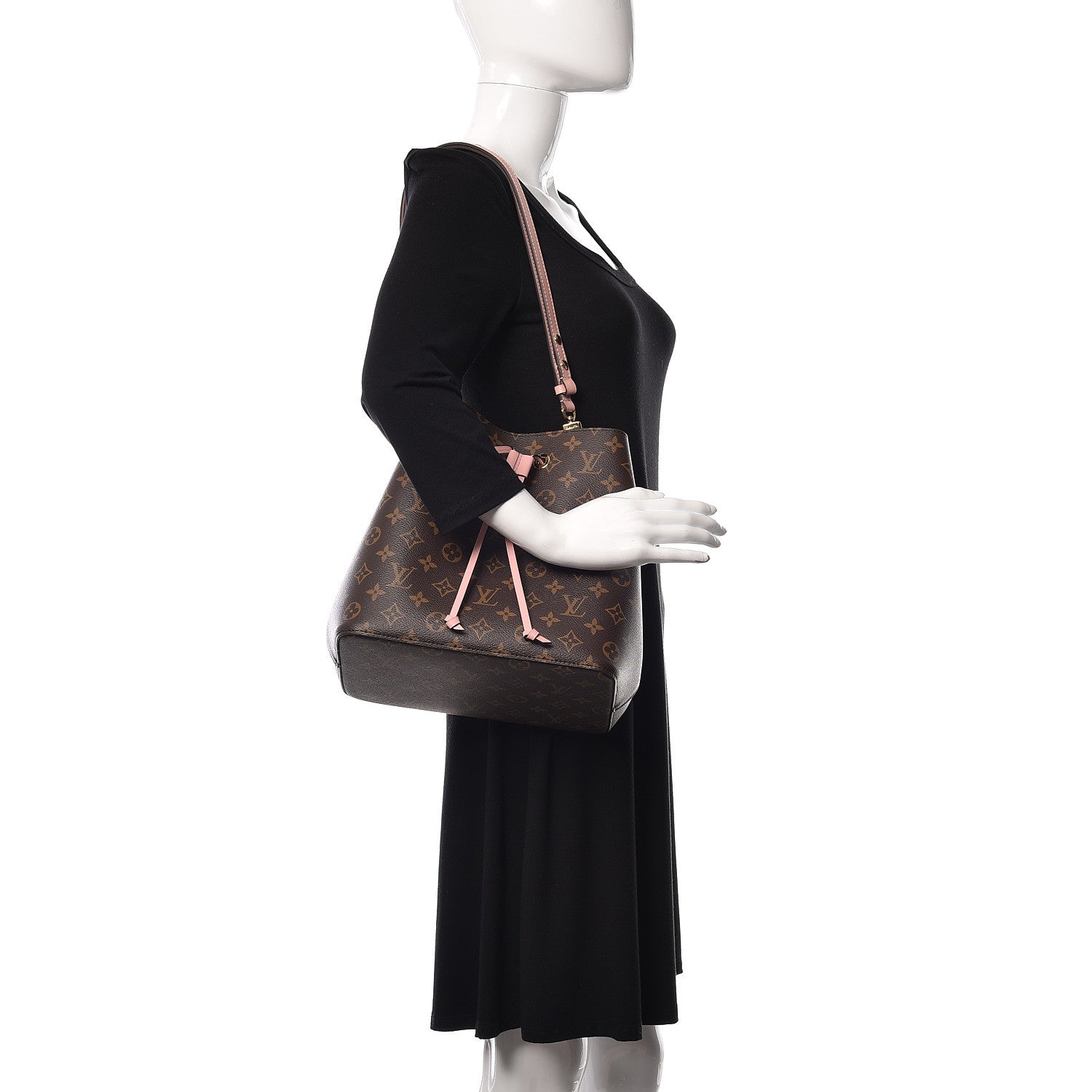 Louis Vuitton Monogram Neonoe MM Rose Poudre 2 of 11