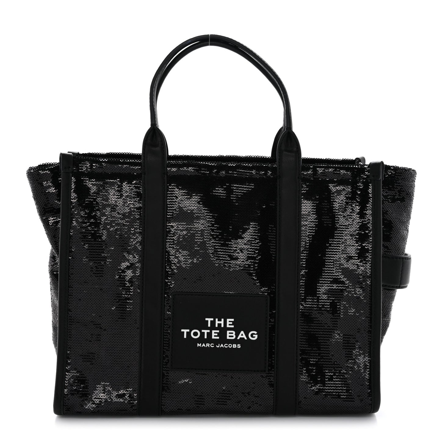 Sequin Medium The Tote Bag Black