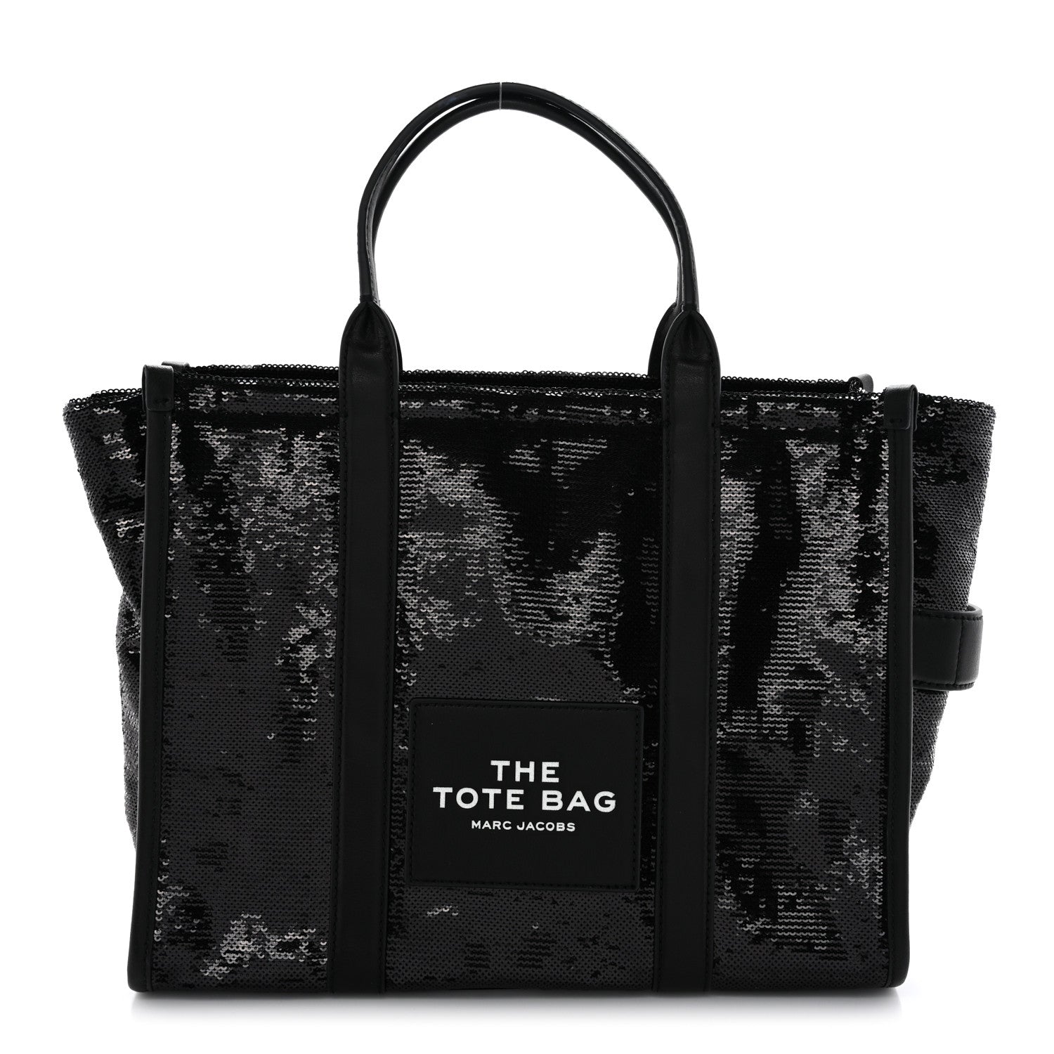 Marc Jacobs Sequin Medium The Tote Bag Black 1 of 11