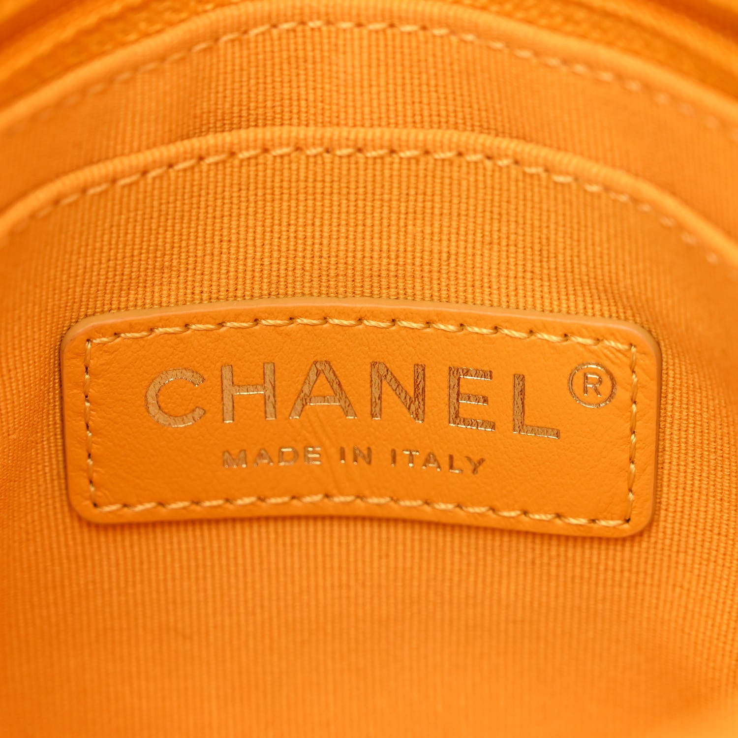 Chanel Velvet Camellia Embossed Mini Square Flap Yellow 6 of 10