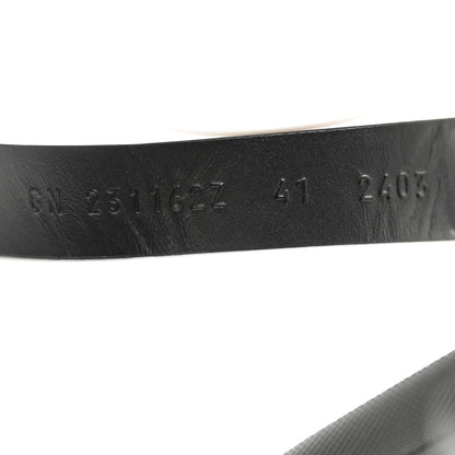 Hermes Calfskin Womens Galaxy Chypre Sandals 41 Black 8 of 8