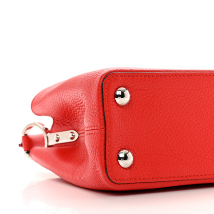 Louis Vuitton Taurillon Capucines BB Rubis 7 of 8