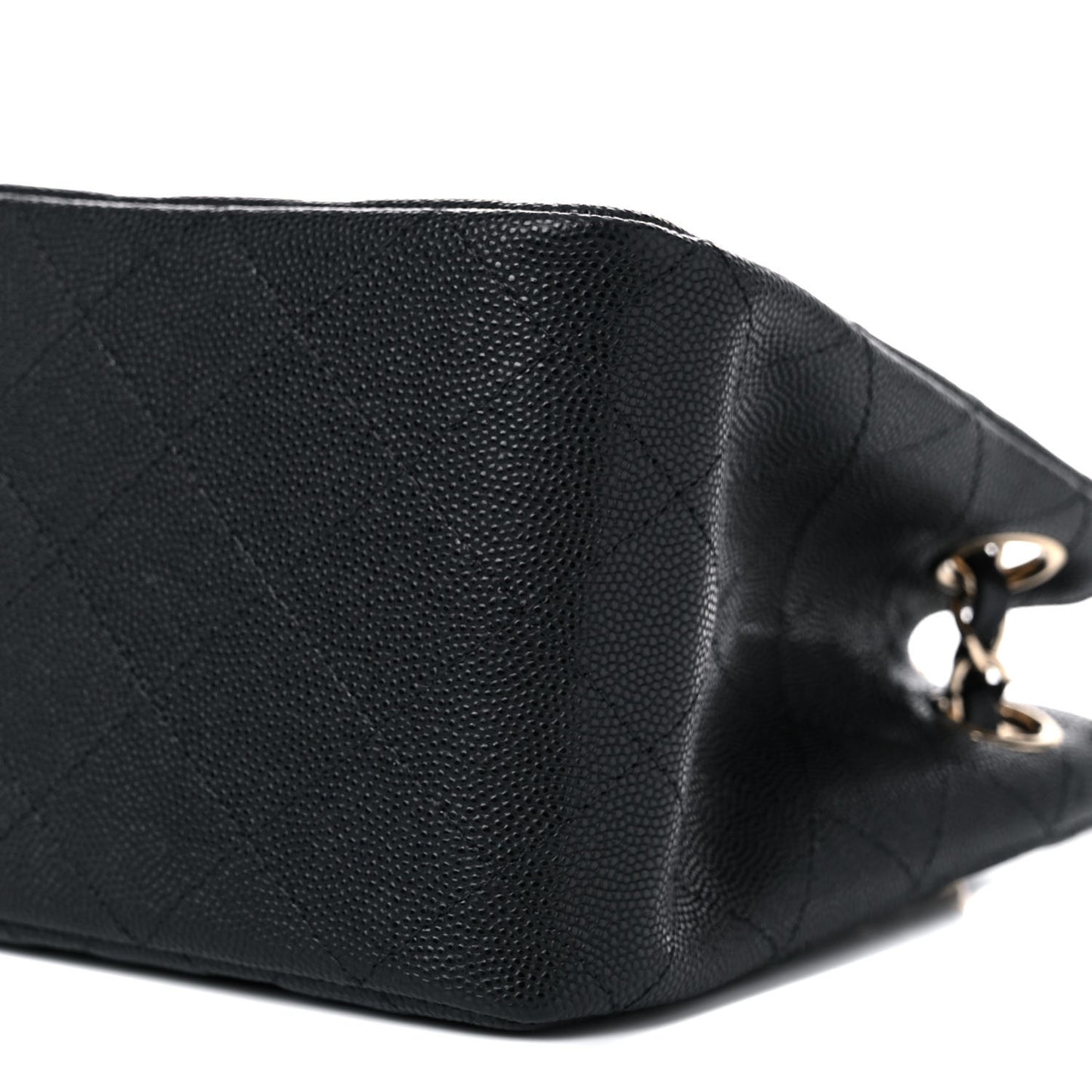 Caviar Quilted Mini Bucket Bag Black