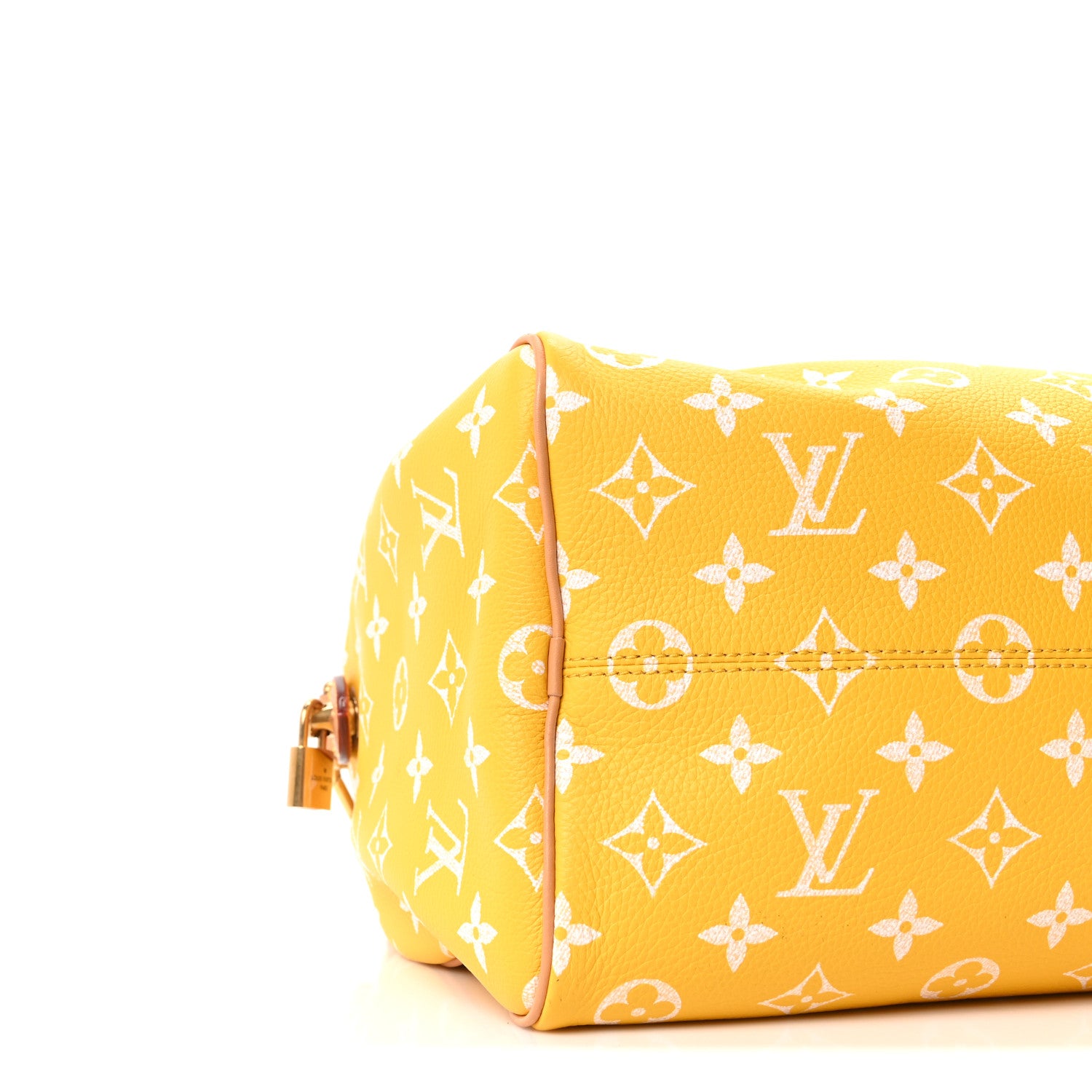 Louis Vuitton Calfskin Monogram Speedy P9 Bandouliere 25 Jaune Mat 9 of 10