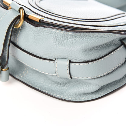 Chloe Calfskin Mini Marcie Round Crossbody Bag Faded Blue 9 of 12