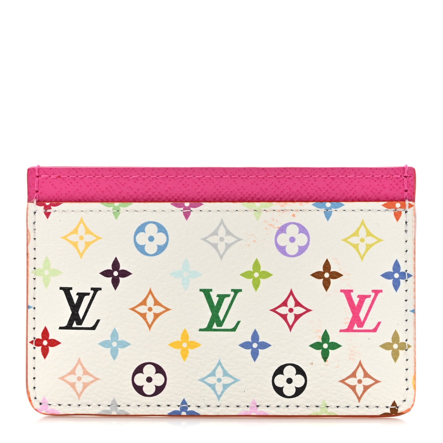 LV X TM Monogram Multicolor Card Holder Kawaii Pink
