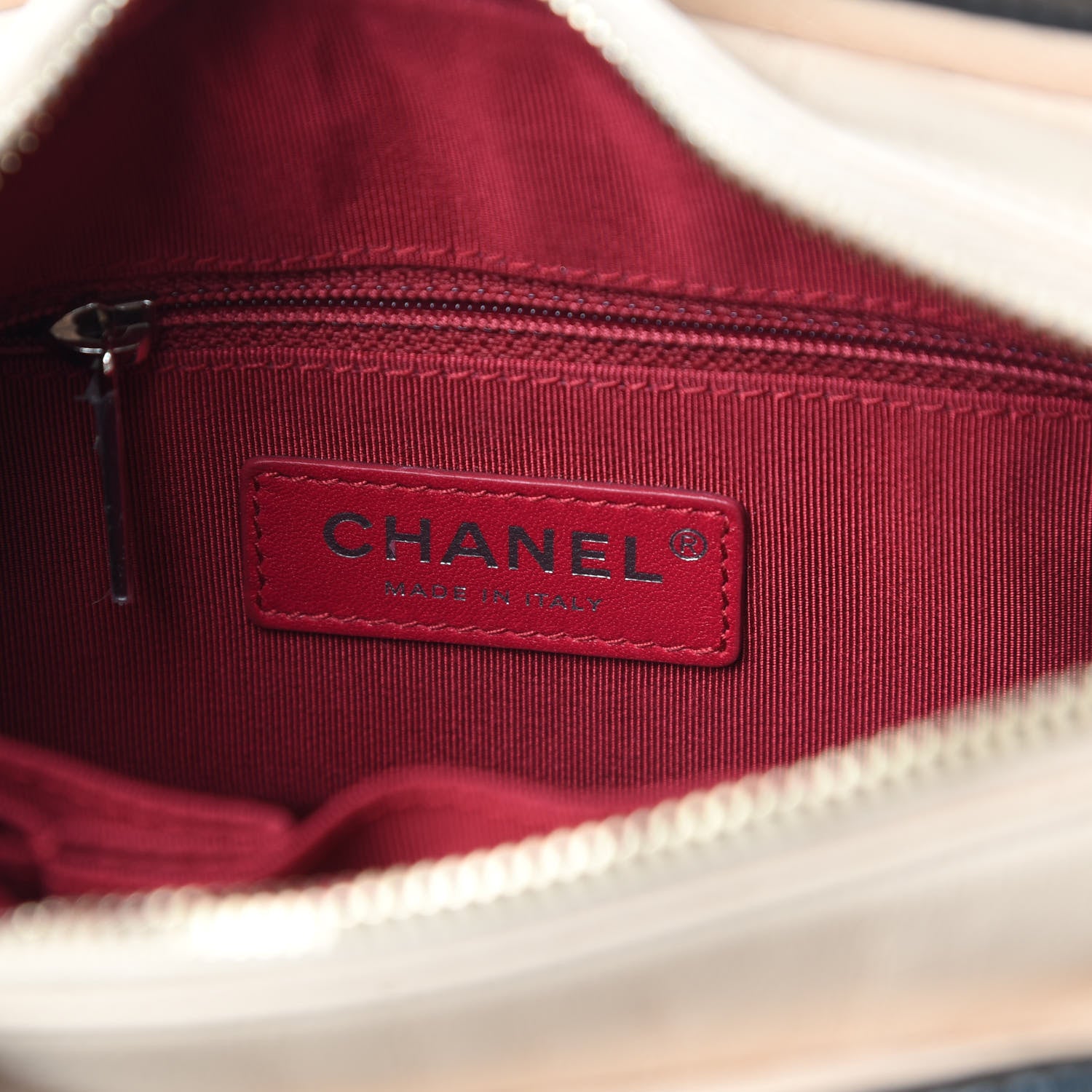 Chanel Aged Calfskin Quilted Small Gabrielle Hobo Beige Black 6 of 11