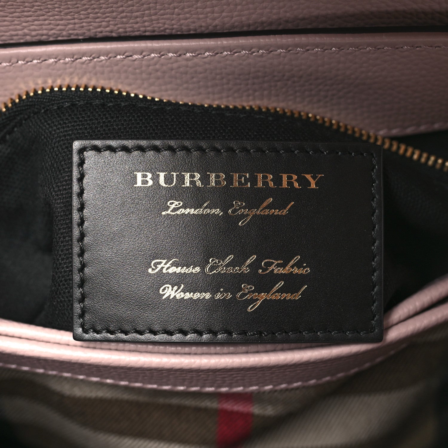 Burberry Derby Calfskin House Check Small Camberley Pale Orchid 6 of 8