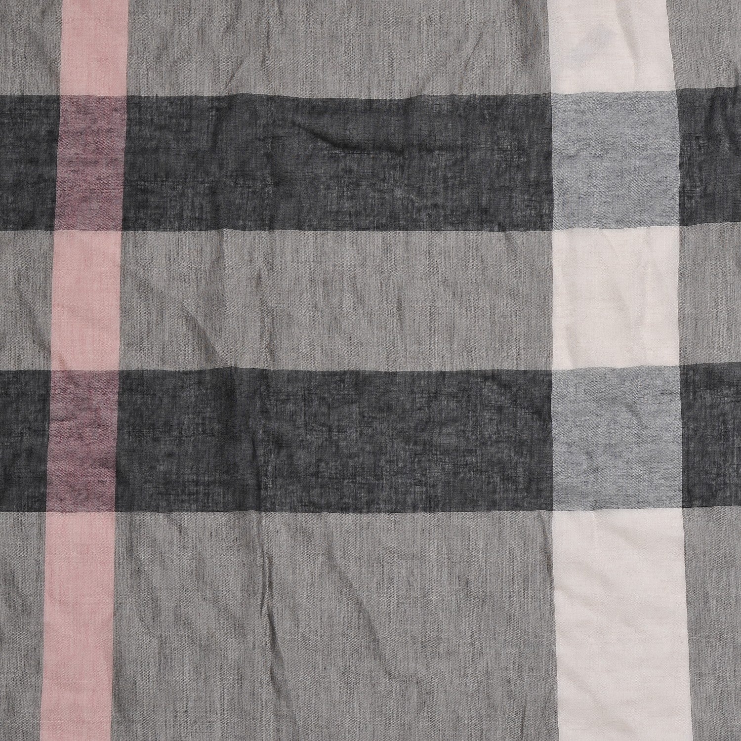 Burberry Modal Wool Giant Check Scarf Dark Trench 4 of 5