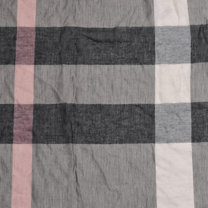Burberry Modal Wool Giant Check Scarf Dark Trench 4 of 5
