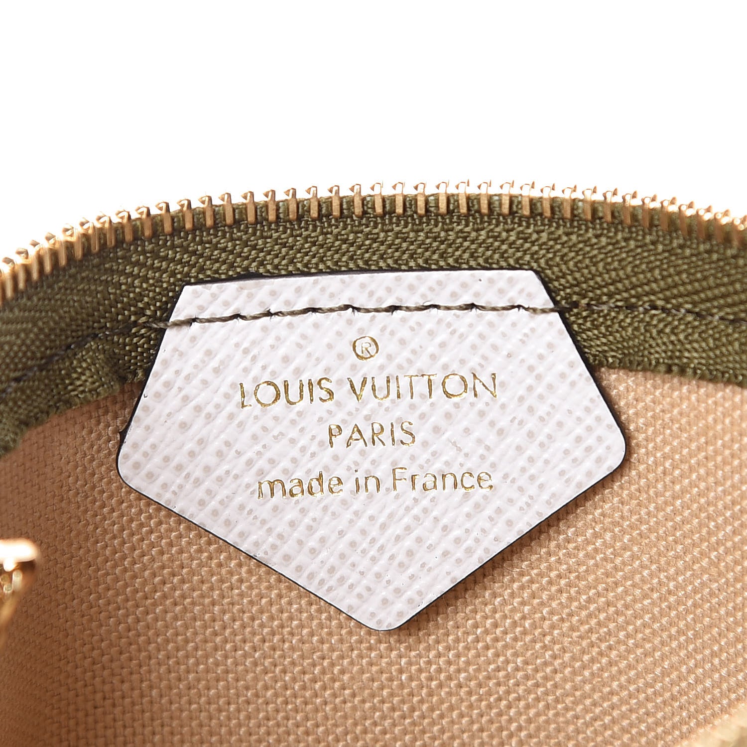 Louis Vuitton Monogram Giant Micro Pochette Accessories Kaki White 6 of 7