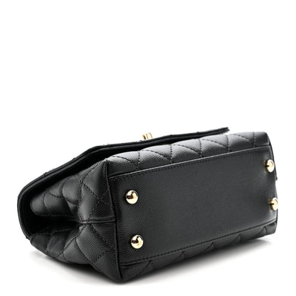 Chanel Caviar Quilted Extra Mini Coco Handle Flap Black 4 of 11