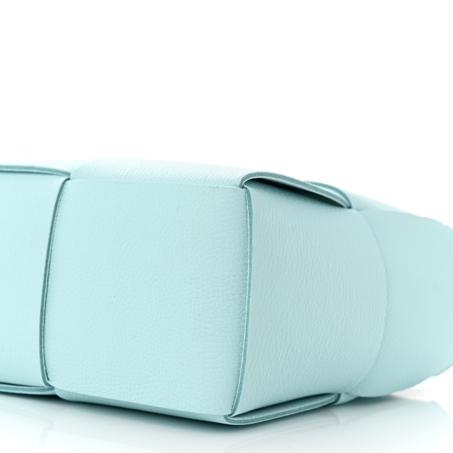 Bottega Veneta Grained Calfskin Maxi Intrecciato Mini Arco Tote Pale Blue 10 of 10