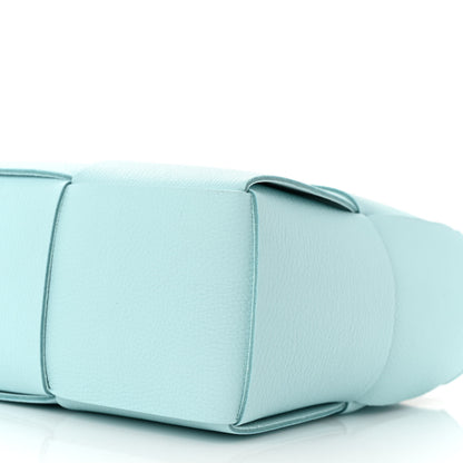 Bottega Veneta Grained Calfskin Maxi Intrecciato Mini Arco Tote Pale Blue 10 of 10