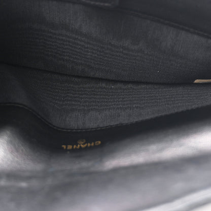 Chanel Lambskin Diamond Stitched Envelope Long Flap Wallet Black 5 of 8