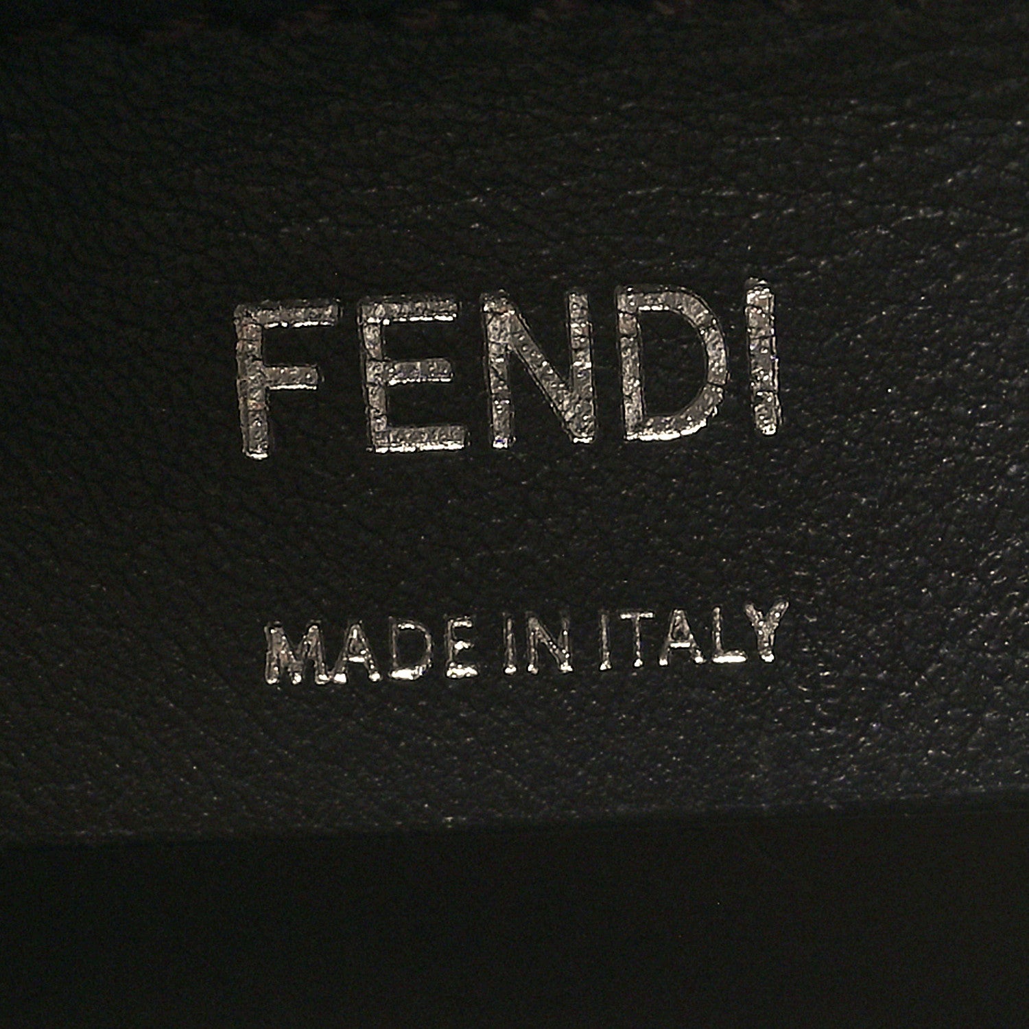 Fendi Vitello Century Wicker FF 1974 Embossed Small Runaway Shopper Tote Black 6 of 10