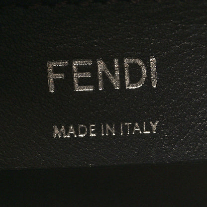 Fendi Vitello Century Wicker FF 1974 Embossed Small Runaway Shopper Tote Black 6 of 10