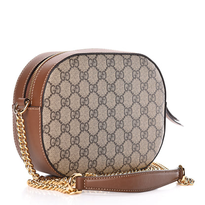 Gucci GG Supreme Monogram Blind For Love Embroidered Mini Chain Shoulder Bag Beige Tuscany 3 of 11