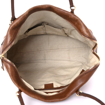 Gucci Pebbled Calfskin Medium Bree Shoulder Bag Nut Brown 5 of 32