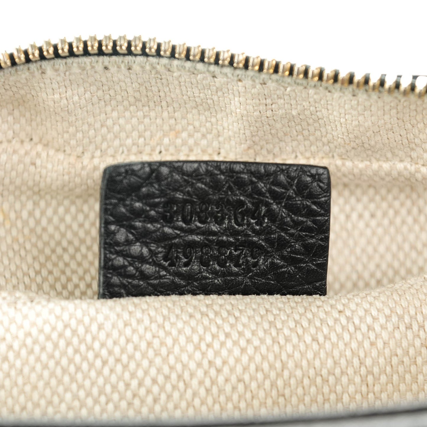 Pebbled Calfskin Small Soho Disco Bag Black