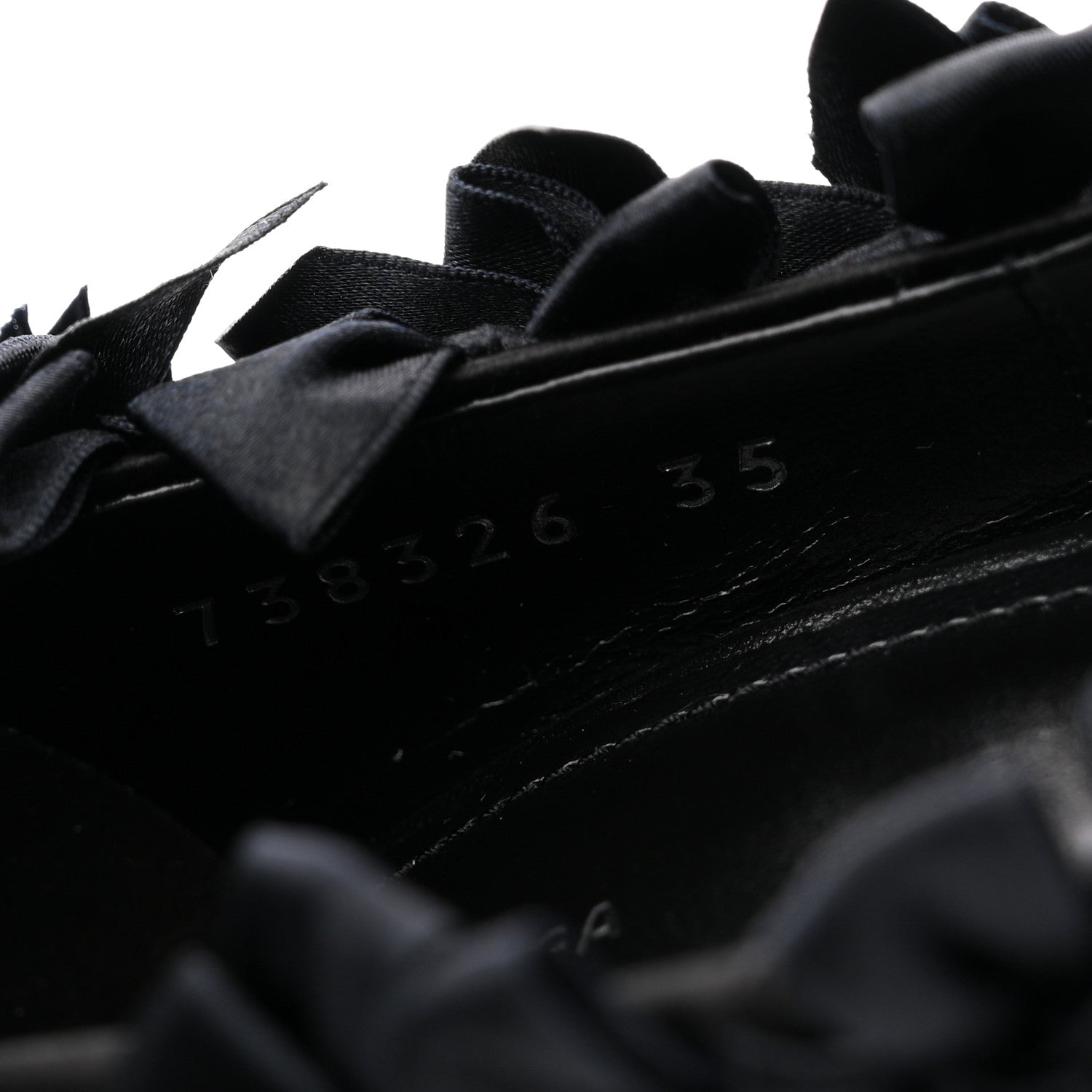 Balenciaga Satin Pointed Marie A Bows All Over 110mm Pumps  35 Black 9 of 11