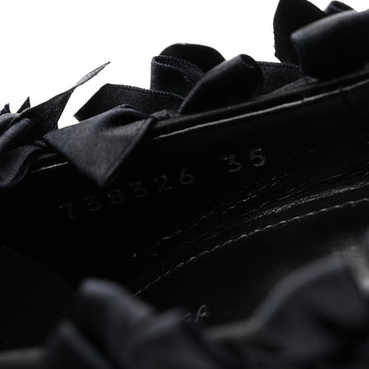 Balenciaga Satin Pointed Marie A Bows All Over 110mm Pumps  35 Black 9 of 11