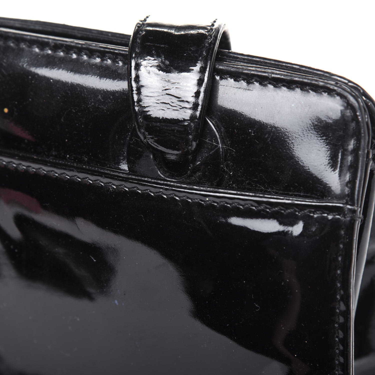 Chanel Patent Logo Tote Black 13 of 17