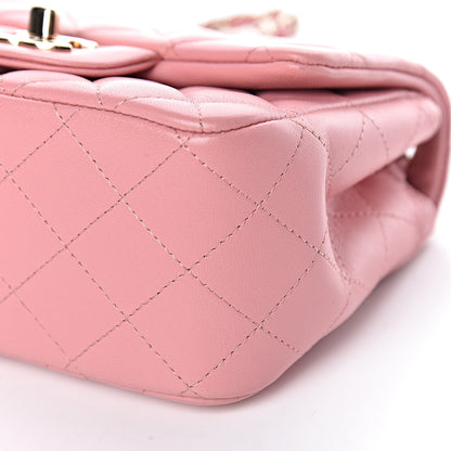 Chanel Lambskin Quilted Mini Square Flap Pink 10 of 11