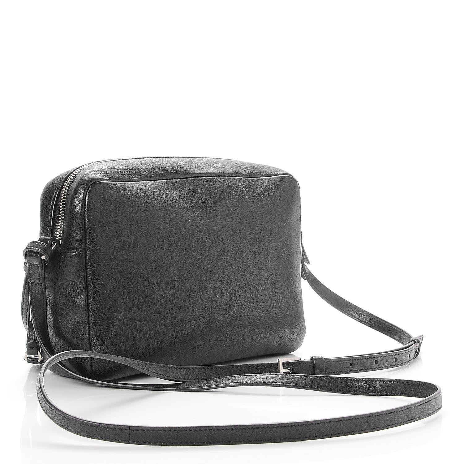 Saint Laurent Lambskin Monogram Small Lou Camera Bag Black 3 of 7