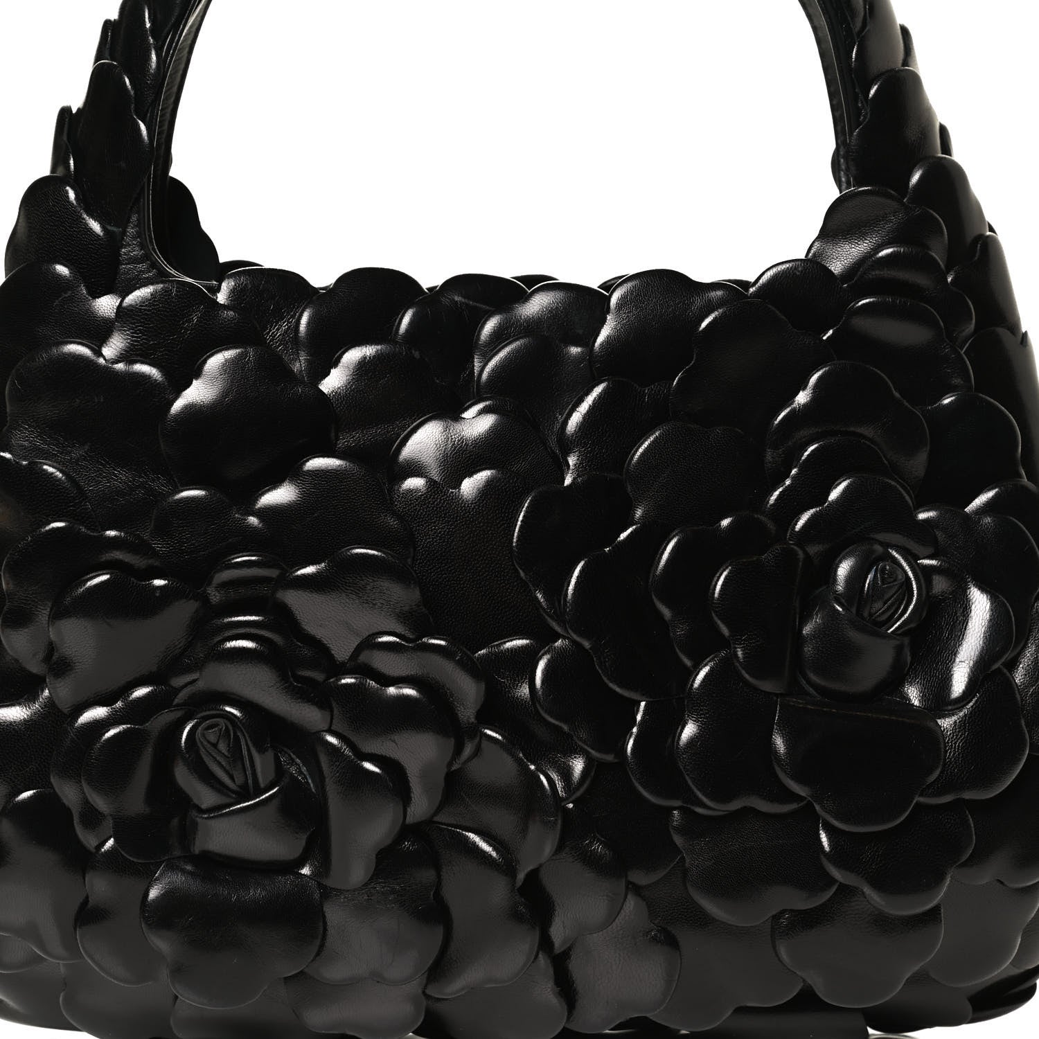 Valentino Garavani Nappa Atelier 03 Rose Edition Small Hobo Black 7 of 11