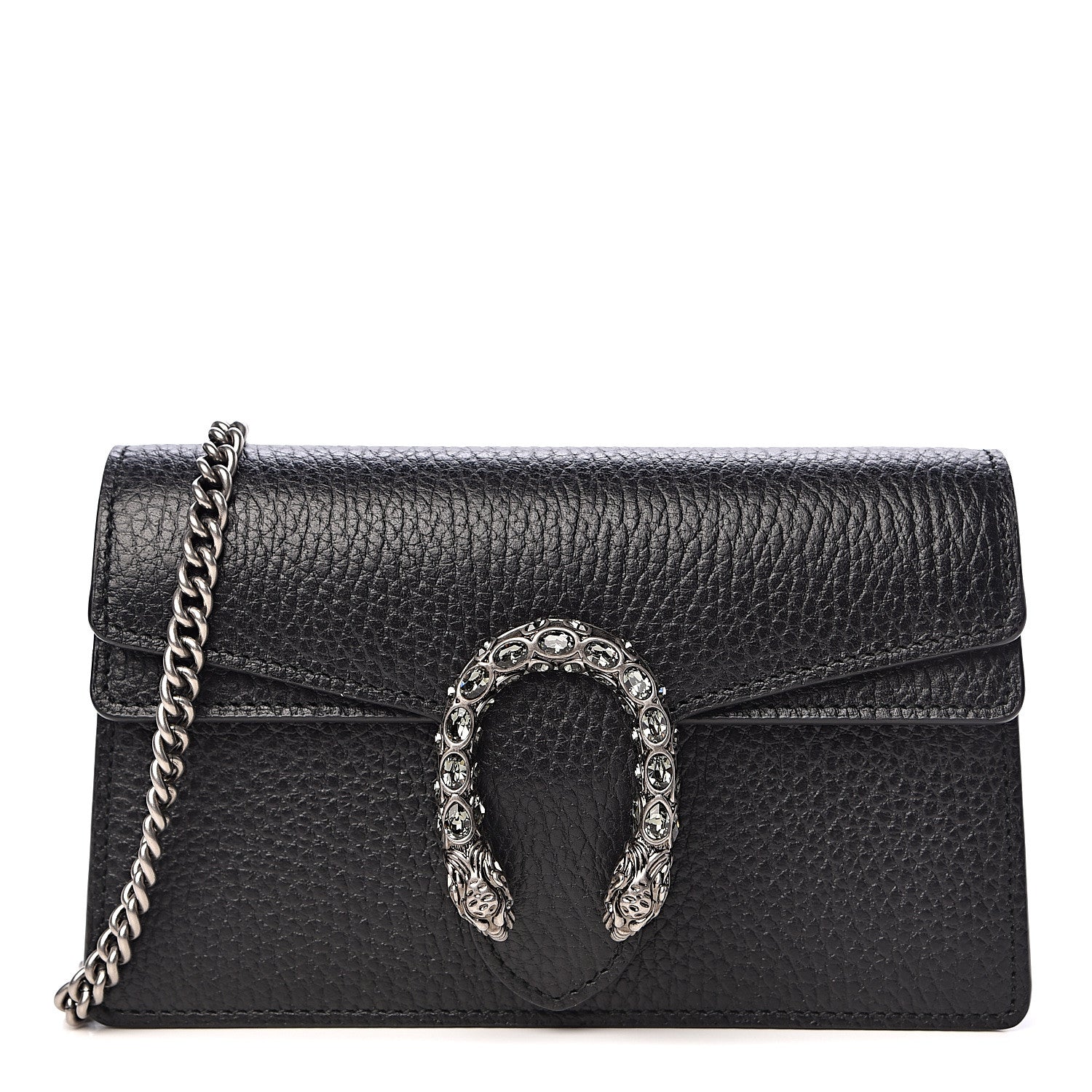 Gucci Calfskin Super Mini Dionysus Shoulder Bag Black 1 of 10