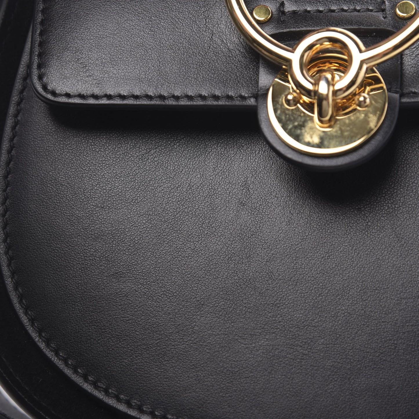 Calfskin Small Tess Bag Black