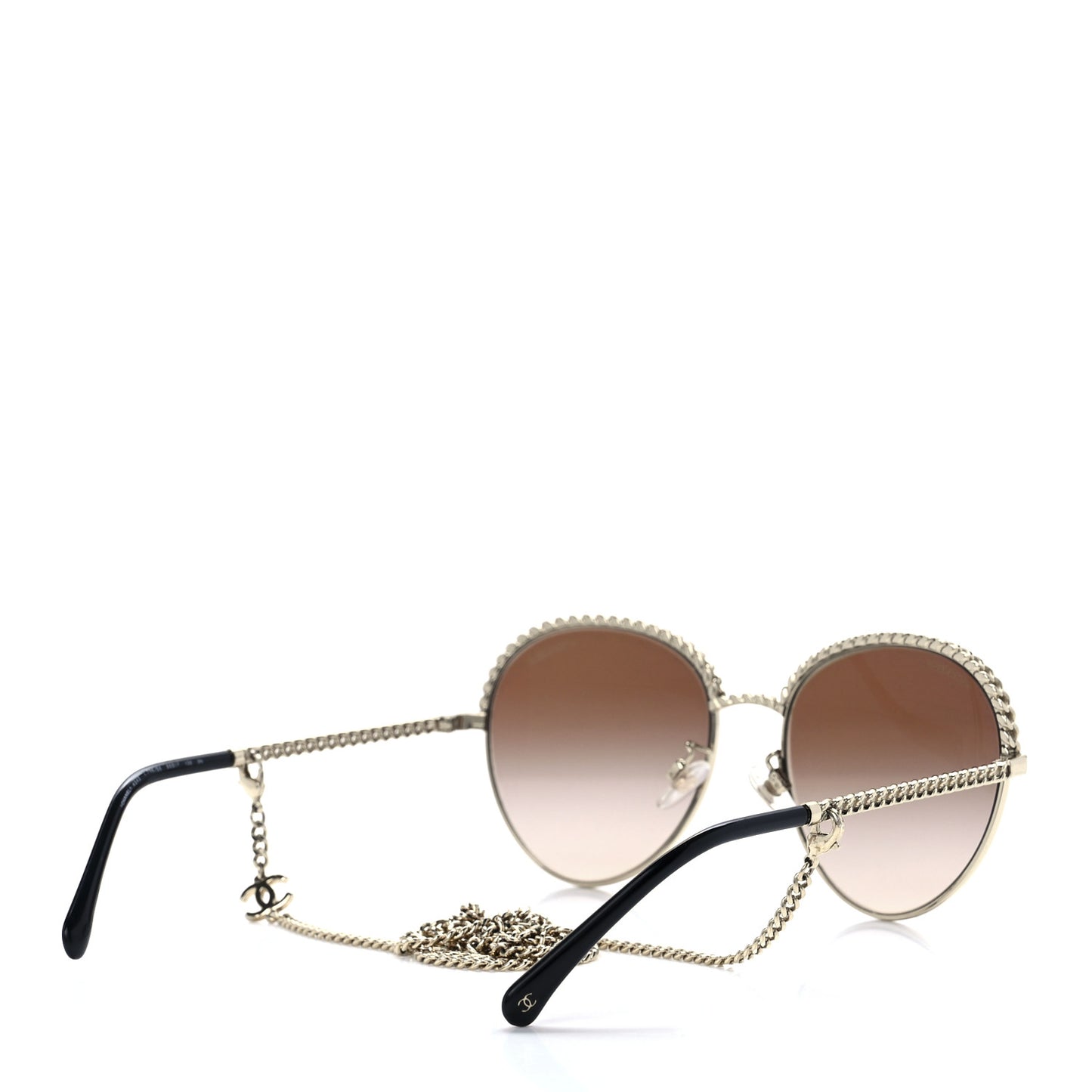 Chain Pantos Sunglasses 4242 Gold Brown