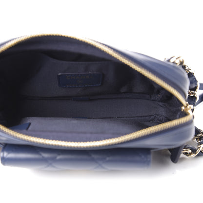 Chanel Lambskin Quilted Waist Bag With Pouch Blue 7 of 11