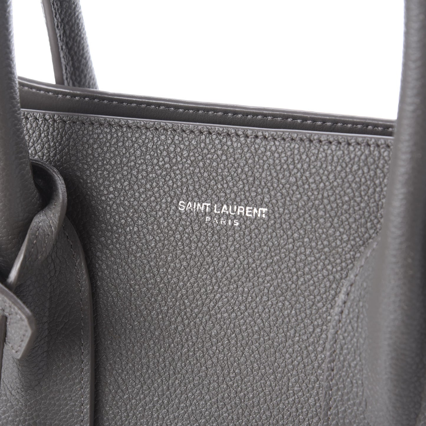 Grained Calfskin Small Sac De Jour Fog