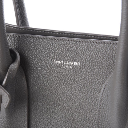 Saint Laurent Grained Calfskin Small Sac De Jour Fog 10 of 10