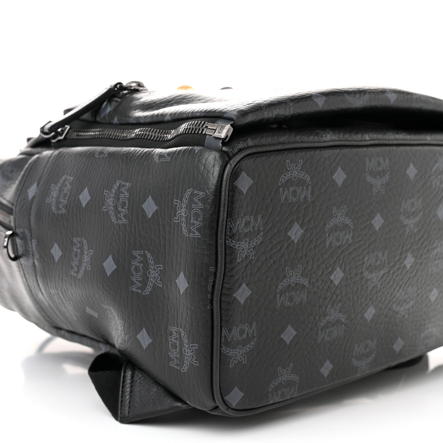 MCM Visetos Medium Stark Backpack Black 11 of 12