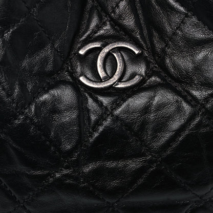 Chanel Aged Calfskin Quilted Gabrielle Backpack Black 8 of 18