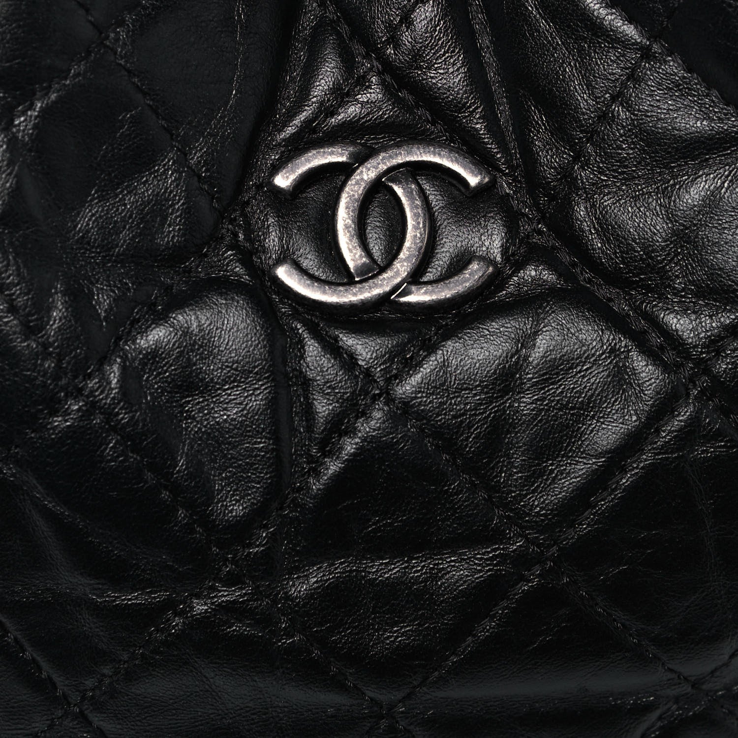 Chanel Aged Calfskin Quilted Gabrielle Backpack Black 8 of 18