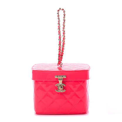 Chanel Patent Calfskin Minaudiere Vanity Case Pink 1 of 10