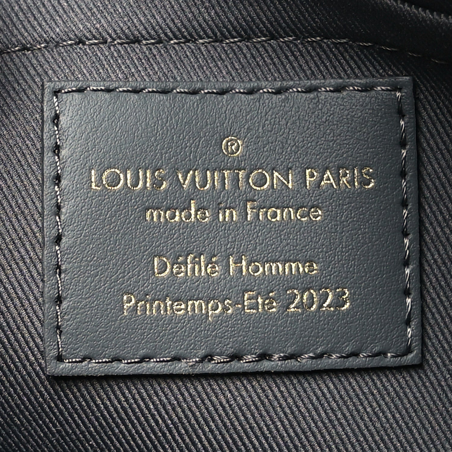 Louis Vuitton Calfskin Debossed Monogram Versailles City Keepall Dark Shadow Grey 6 of 9