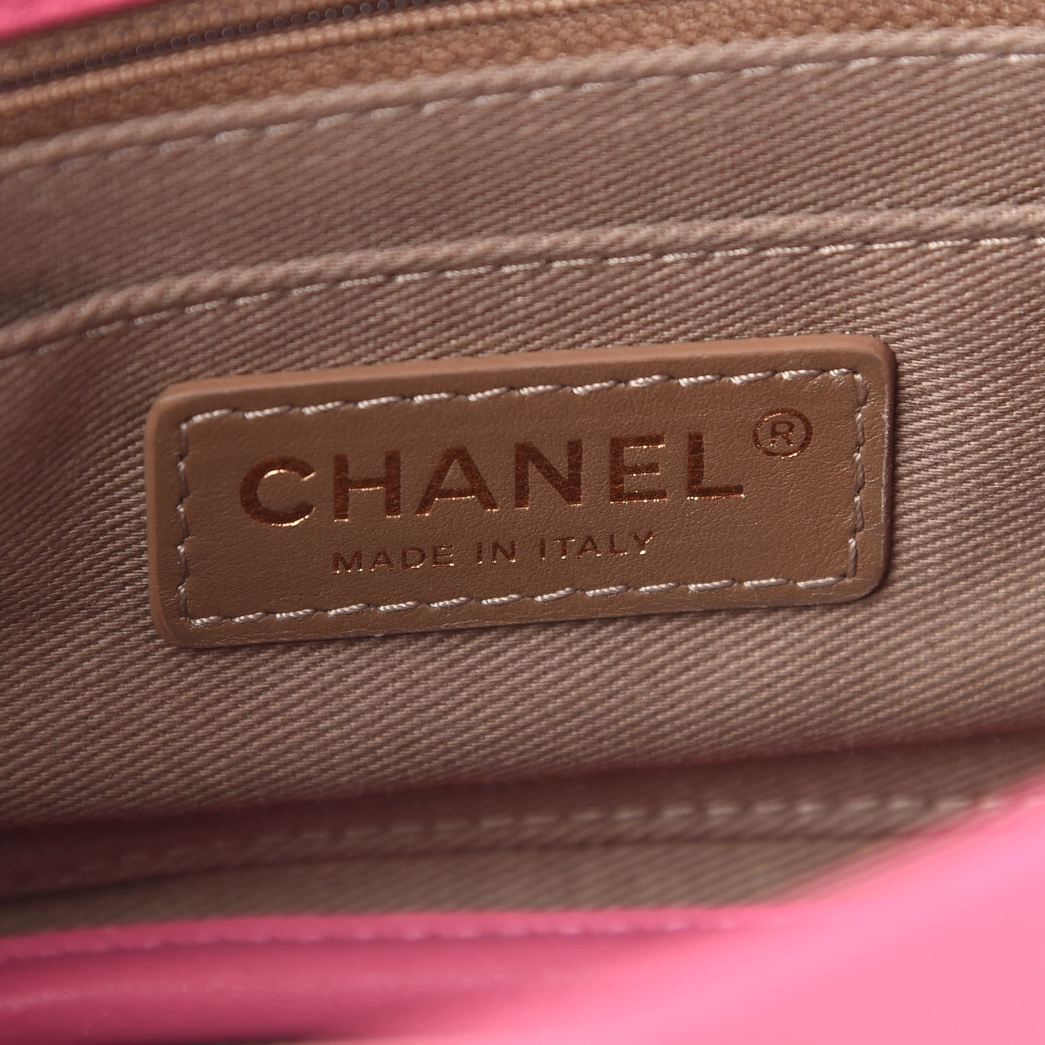 Chanel Goatskin Stitched Casual Trip Single Flap Pink 6 of 9