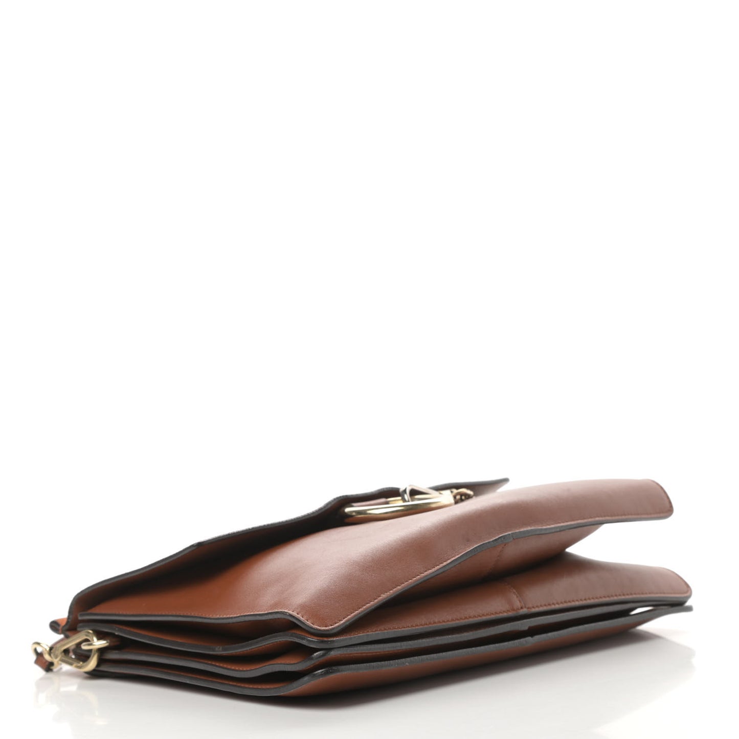 Suede Calfskin Medium Faye Shoulder Bag Tobacco