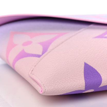 Louis Vuitton Monogram Giant Spring In The City Kirigami Pochette Set Sunrise Pastel Sunset Kaki 8 of 10